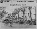 Arrivée de Michel Fédrigo course cycliste Bordeaux-Saintes 1978 (Photo Sud-Ouest)