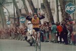 Arrivée de Philippe Coquerelle course Bordeaux-Saintes 1986