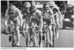 Echappée course Bordeaux-Saintes cycliste 1996 (Sud Ouest)