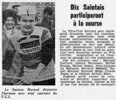Les Saintais course Bordeaux-Saintes 1973 (photo Sud-Ouest)