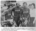 Podium course Bordeaux-Saintes cycliste 1972 (Sud-Ouest)