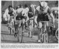 Christian Marais course Bordeaux Saintes Cycliste 1980 (photo Sud Ouest)