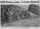 Arrivée de Jean Patour Course Bordeaux-Saintes 1970 (Photo Sud-Ouest)