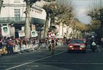 Arrivée de Thièrry Dupuy course Bordeaux-Saintes 1990