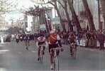 Arrivée de Patrick Jérémie course Bordeaux-Saintes 1987