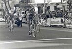 Arrivée de Olivier Perraudeau course Bordeaux-Saintes 1997
