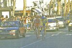 Dernier passage course Bordeaux-Saintes cycliste 1993