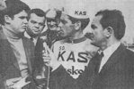 Podium de Grégorio San Miguel course Bordeaux-Saintes 1968 (Photo Sud-Ouest)
