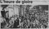 Podium de Jean Luc Gilbert course Bordeaux-Saintes 1984 (Photo Sud-Ouest)