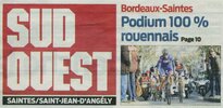 Titre Journal Sud-Ouest Bordeaux-Saintes 2012