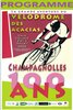 Couverture du programme du WE Vélodrome de Champagnolles